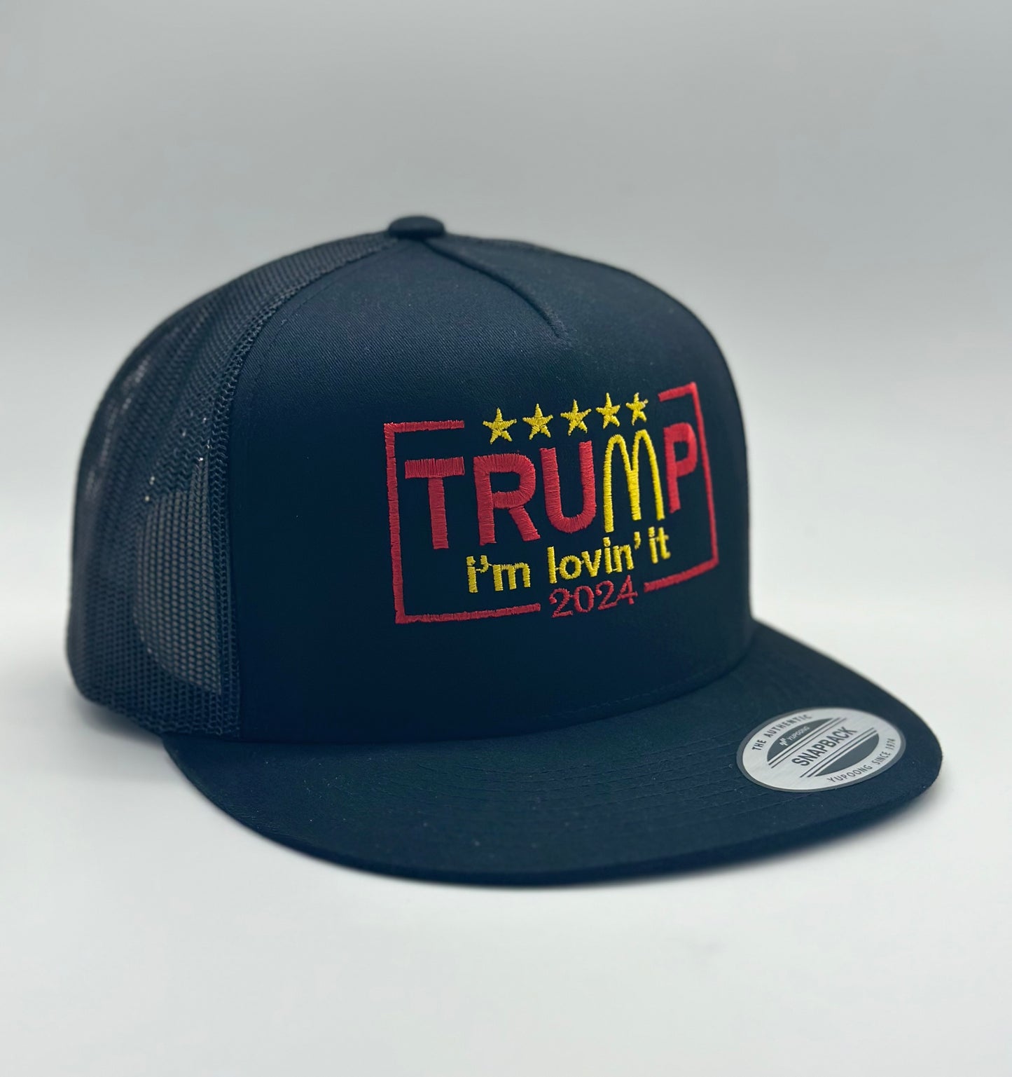 Donald Trump 2024 Hat MAGA Mac Donald’s I’m Lovin It - Limited Edition TF black