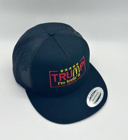 Donald Trump 2024 Hat MAGA Mac Donald’s I’m Lovin It - Limited Edition TF black