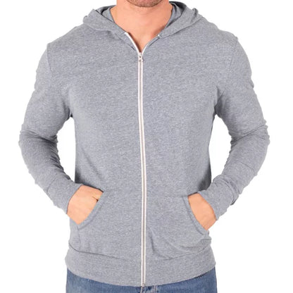 Blue Generation Triblend Contrast Full Zip Hoodie (BG7308)