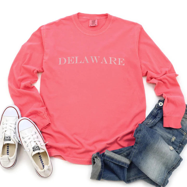 DELAWARE - State Name Comfort Colors