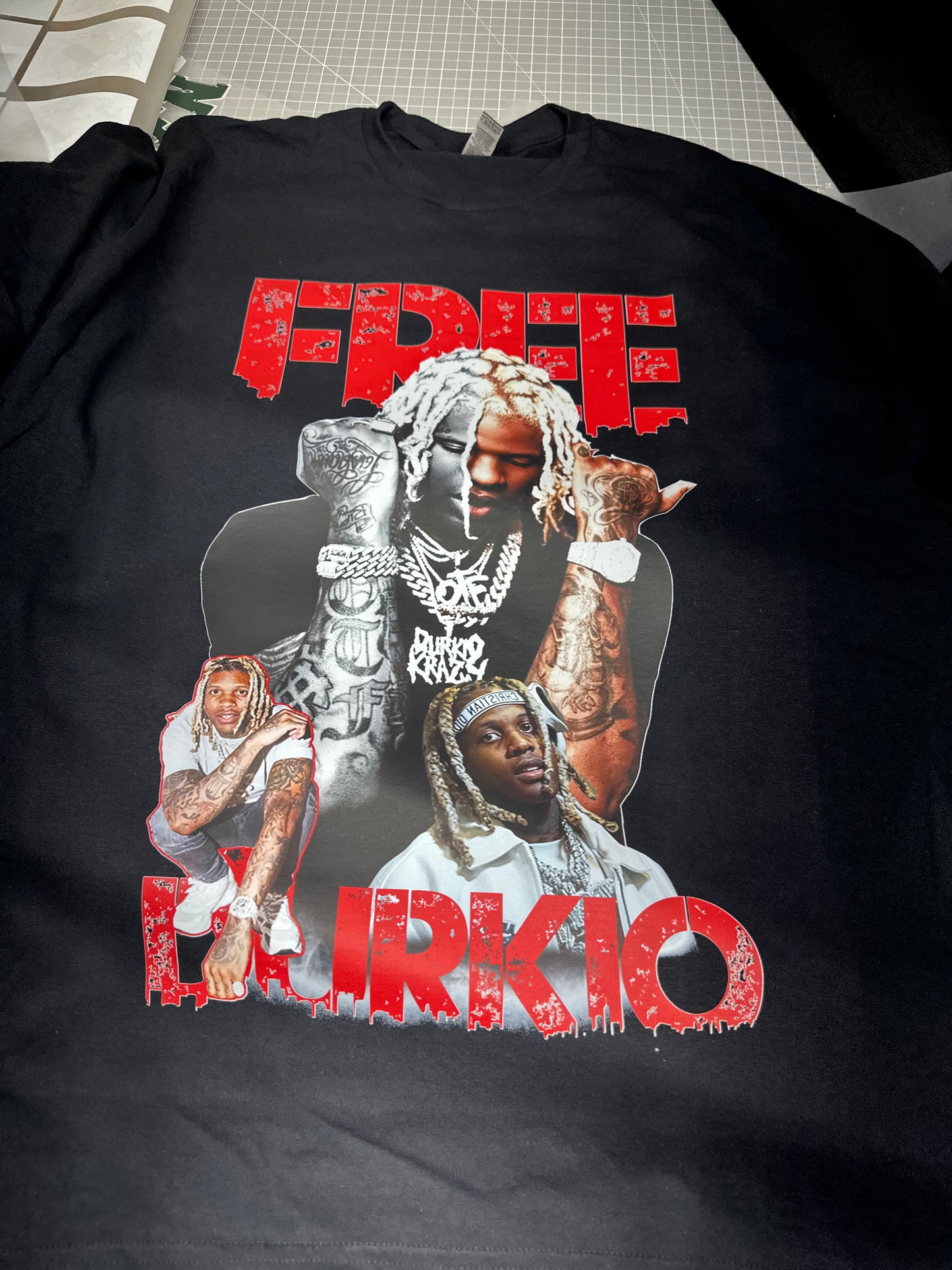 Free Lil Durk Durkio OTF The Voice Black T Shirt All Size S M L XL 2XL 3XL