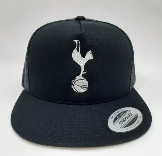 Tottenham Hotspur Soccer Club Football Embroidered Cap Hat Mesh Snapback Black